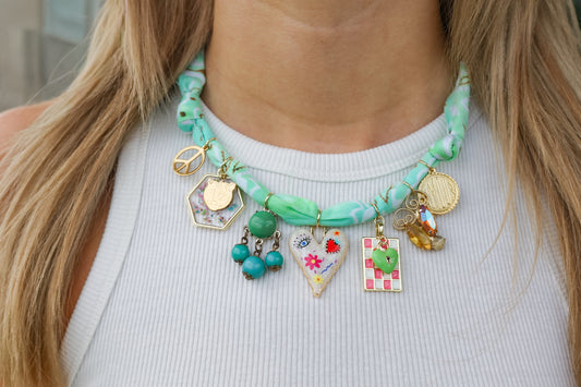Peace, Love & Charms OOAK Necklace