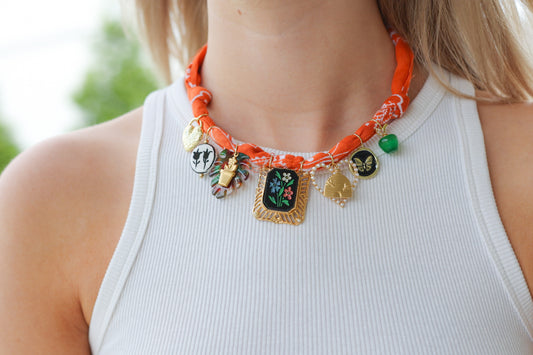 Blooming Vintage OOAK Necklace