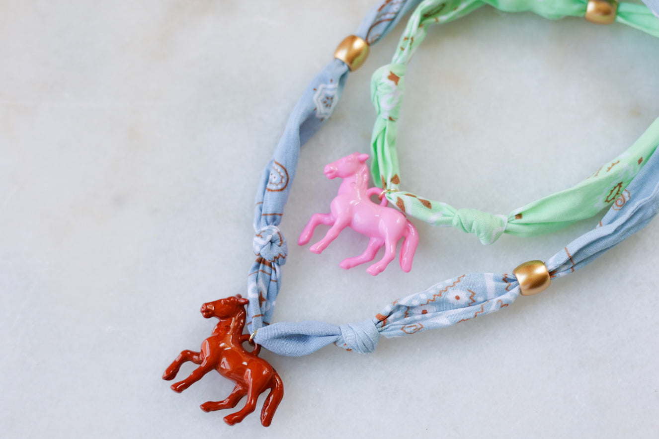 Horsin’ Around Bandana Necklace