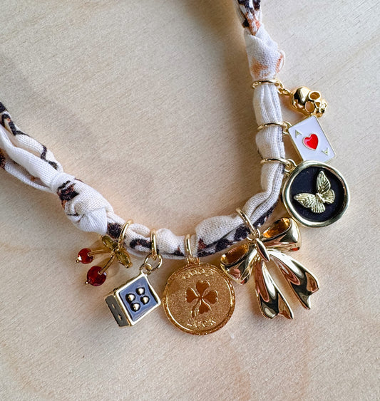 Ride or Die Bandana Charm Necklace