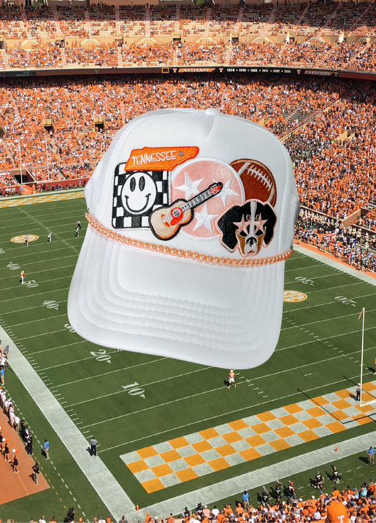Rocky Top Trucker: pink & orange