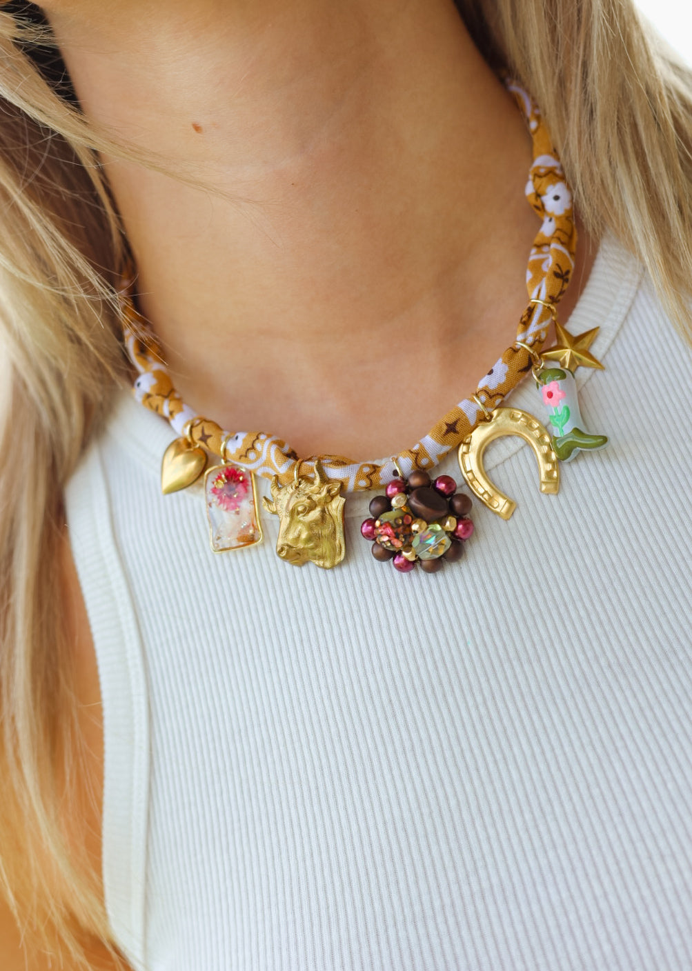 Take No Bull OOAK Necklace