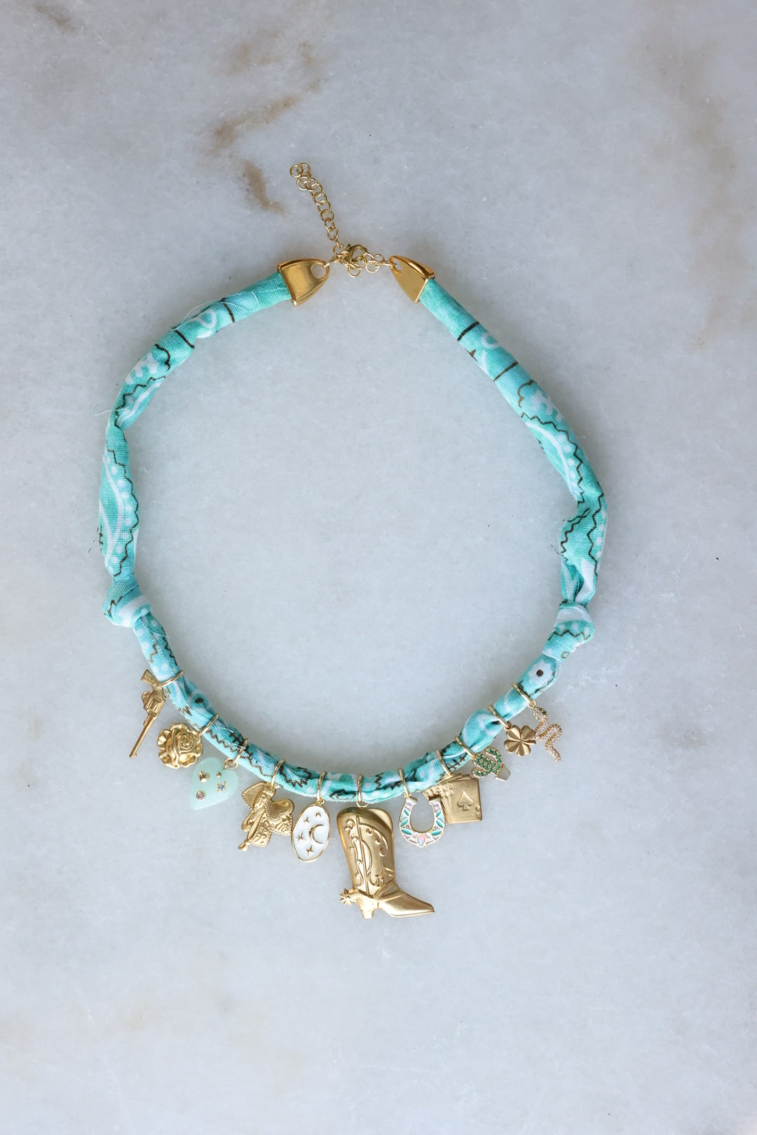 Saddle Up Bandana Charm Necklace